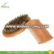 100% Natural bamboo beard brush and comb set