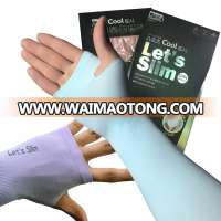 Section drove UV sunscreen Half Finger Cuff Sunscreen Arm Sleeves Hand Protection UV Arm Warmers Fingerless Long Gloves